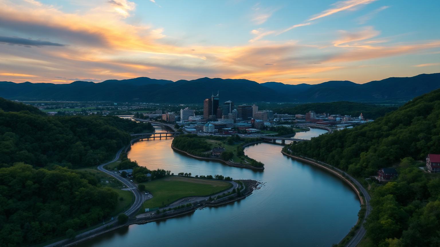 Scenic view of the Kingsport, Tennessee area — illustrative, not a specific property.