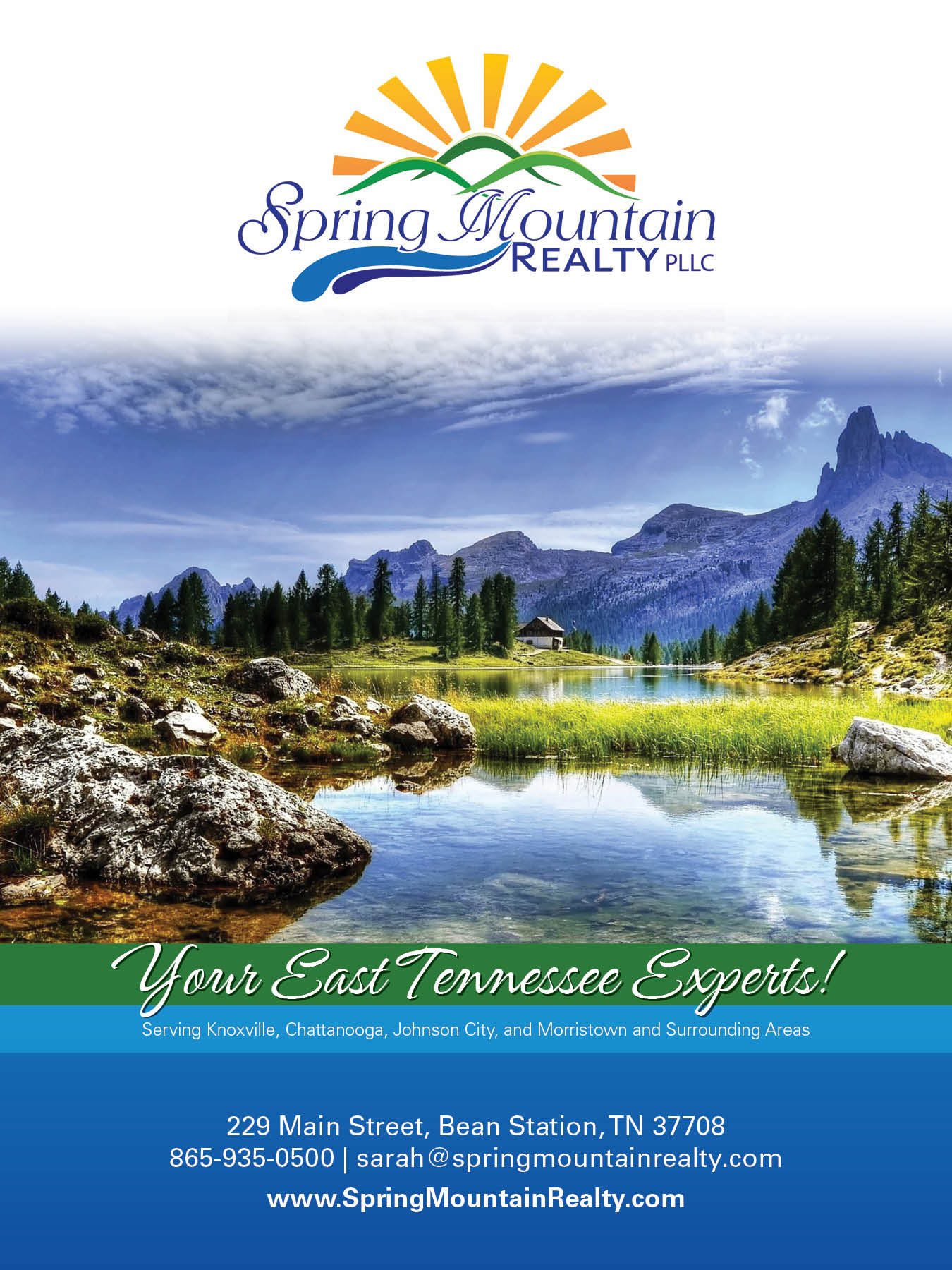 East Tennessee lake and mountain landscape